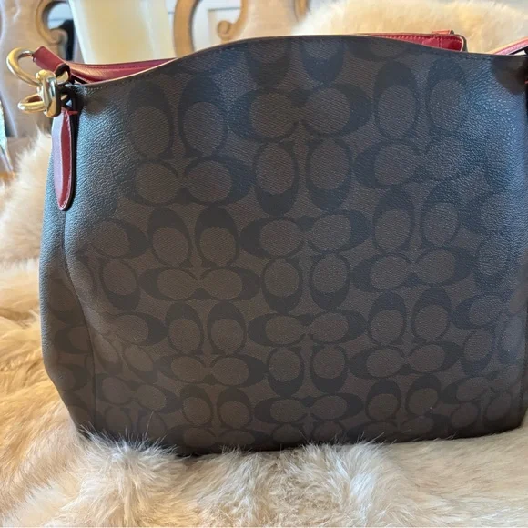 Coach Black and Red Women's Bag - Picture 2 of 10